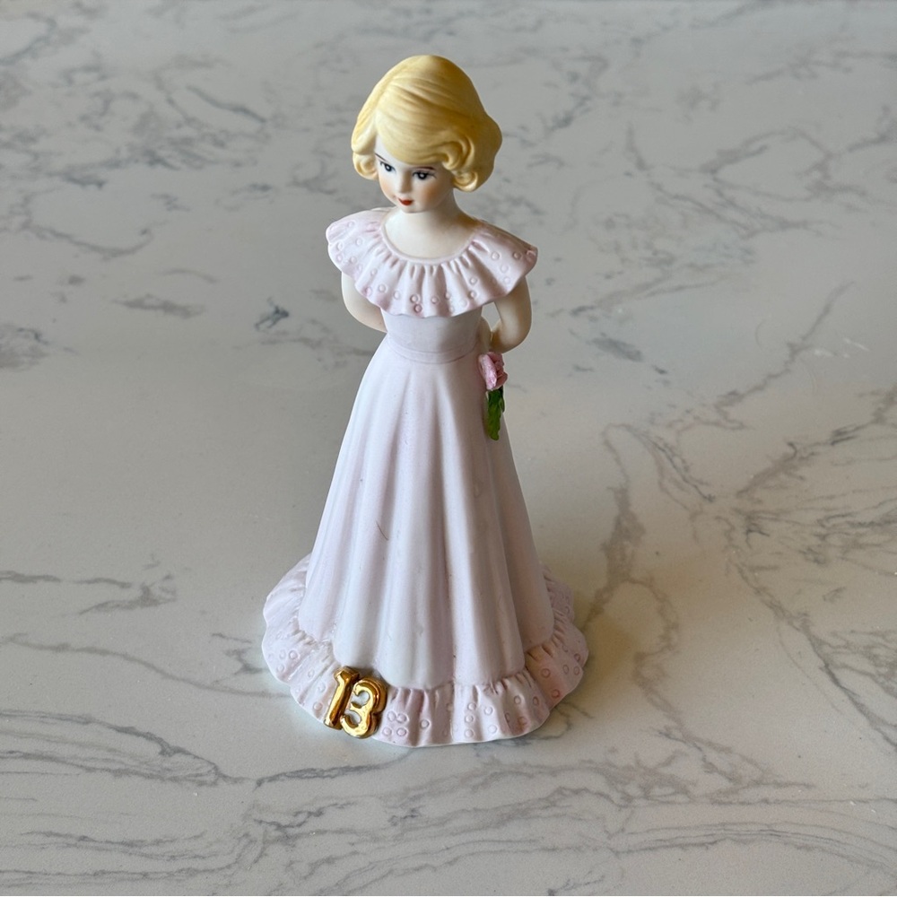 Enesco Growing Up Birthday Girl, age 13, blond